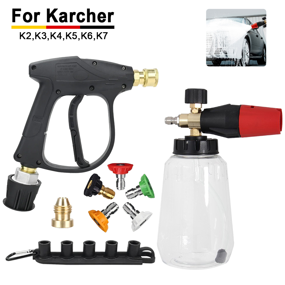 Pressure Washer Foam Gun - Kit Lance Busa Salju Kompatibel Karcher