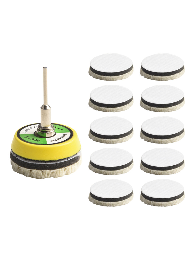 Bantalan Pemoles Wol 11 Buah/S - Polish Pad Set Buffer ulasan dan harga